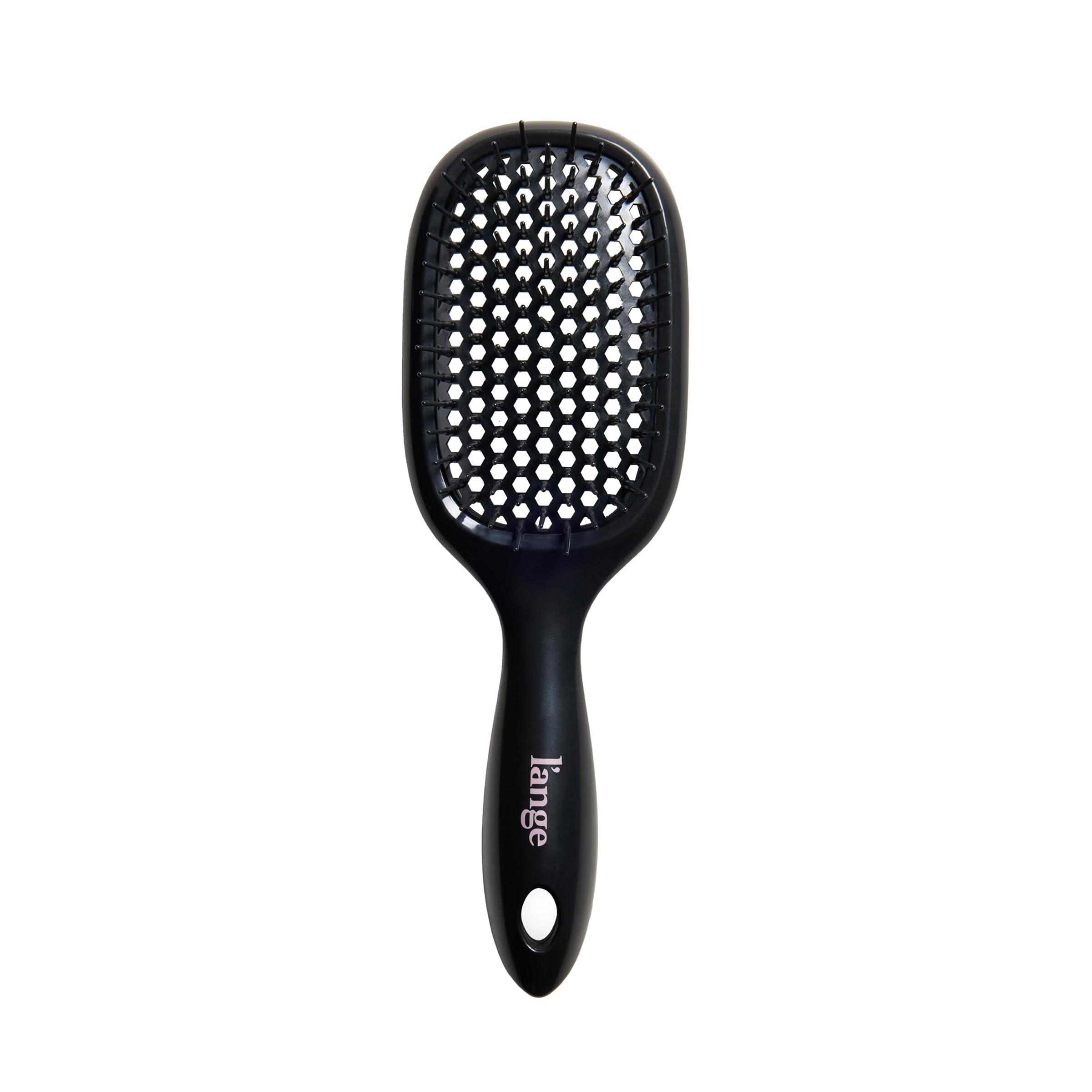 L'ANGE HAIR Detangling Vented Brush | Flexible Bristles for Wet or Dry Hair | Gentle Glide to Reduce Breakage | Ergonomic Shower Brush | Great for All Hair Types & Sensitive Scalps (Black) - Image 6