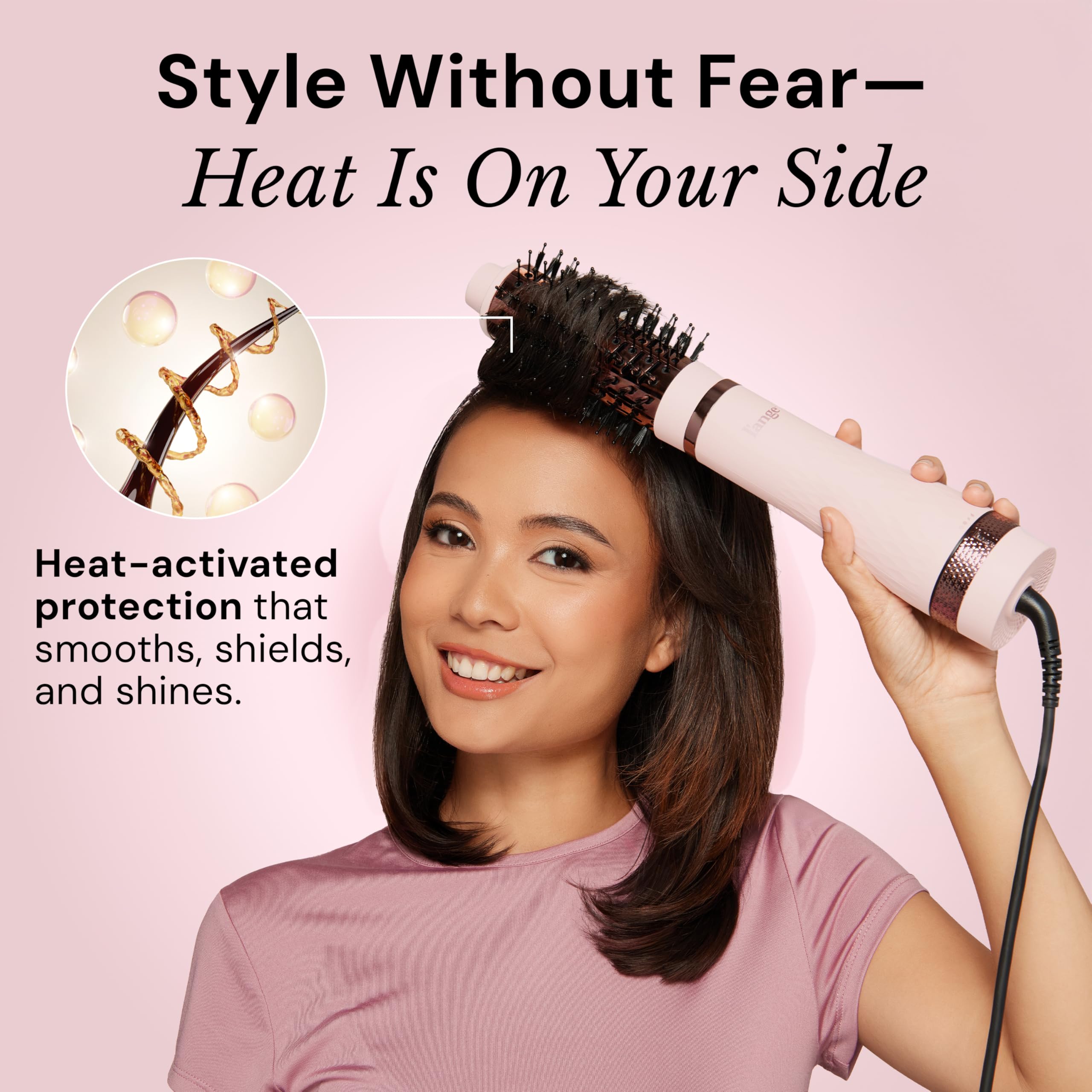 L'ANGE HAIR Glass Hair Heat Protectant Spray | Anti-Frizz Blow Dry Mist | Long Lasting Hold & Shine | Humidity Protection | Thermal Heat Protection Spray | Lightweight Blow Out Primer, 5 fl oz Bottle - Image 5