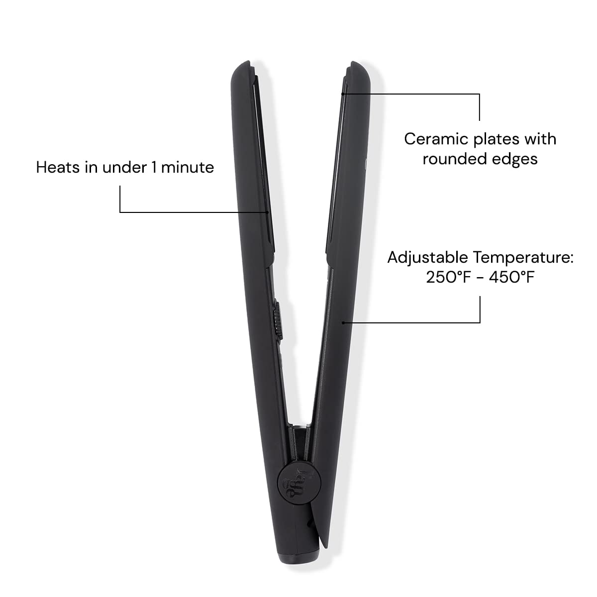 L'ANGE HAIR Le Ceramique 1-Pass Flat Iron Hair Straightener | Fast Heating Ceramic Flat Iron | Best Hot Tools Professional Hair Straightener to Lock in Moisture & Shine | (Black) - Image 3