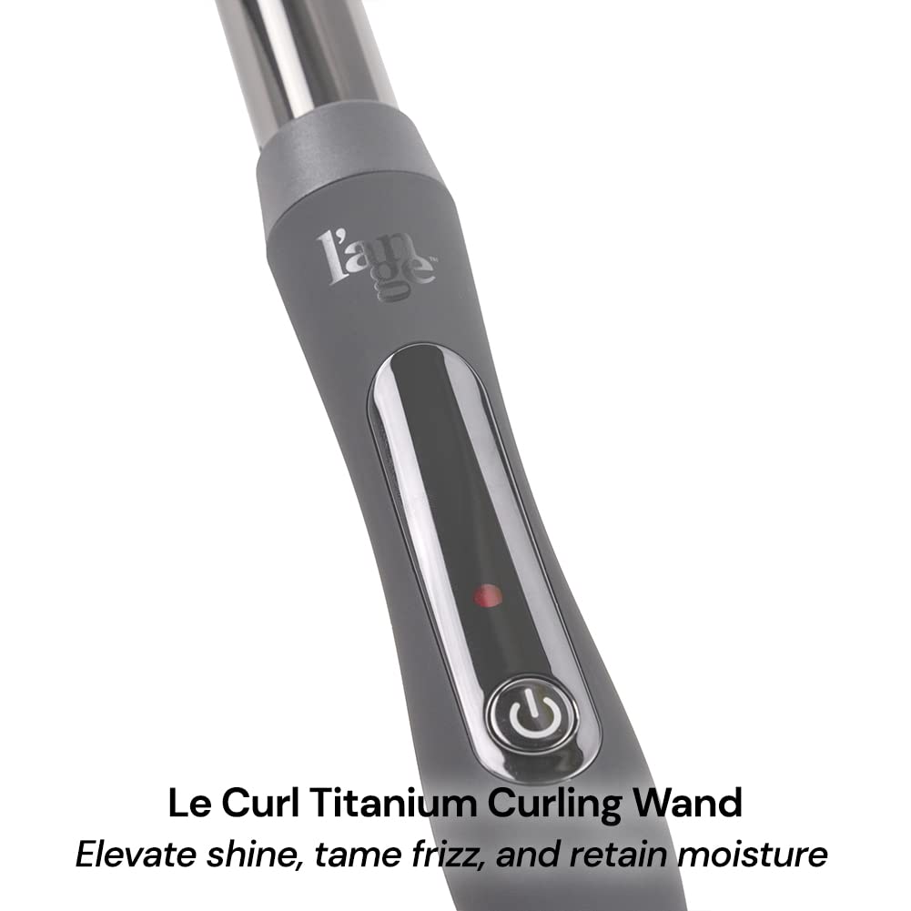 L'ANGE Hair Le Curl 25 MM Titanium Curling Wand | Professional 1 Inch Curling Iron for All Hair Types | Clip Free Hair Curler | Best Curling Wand for Tighter Curls & Beach Waves - Image 3