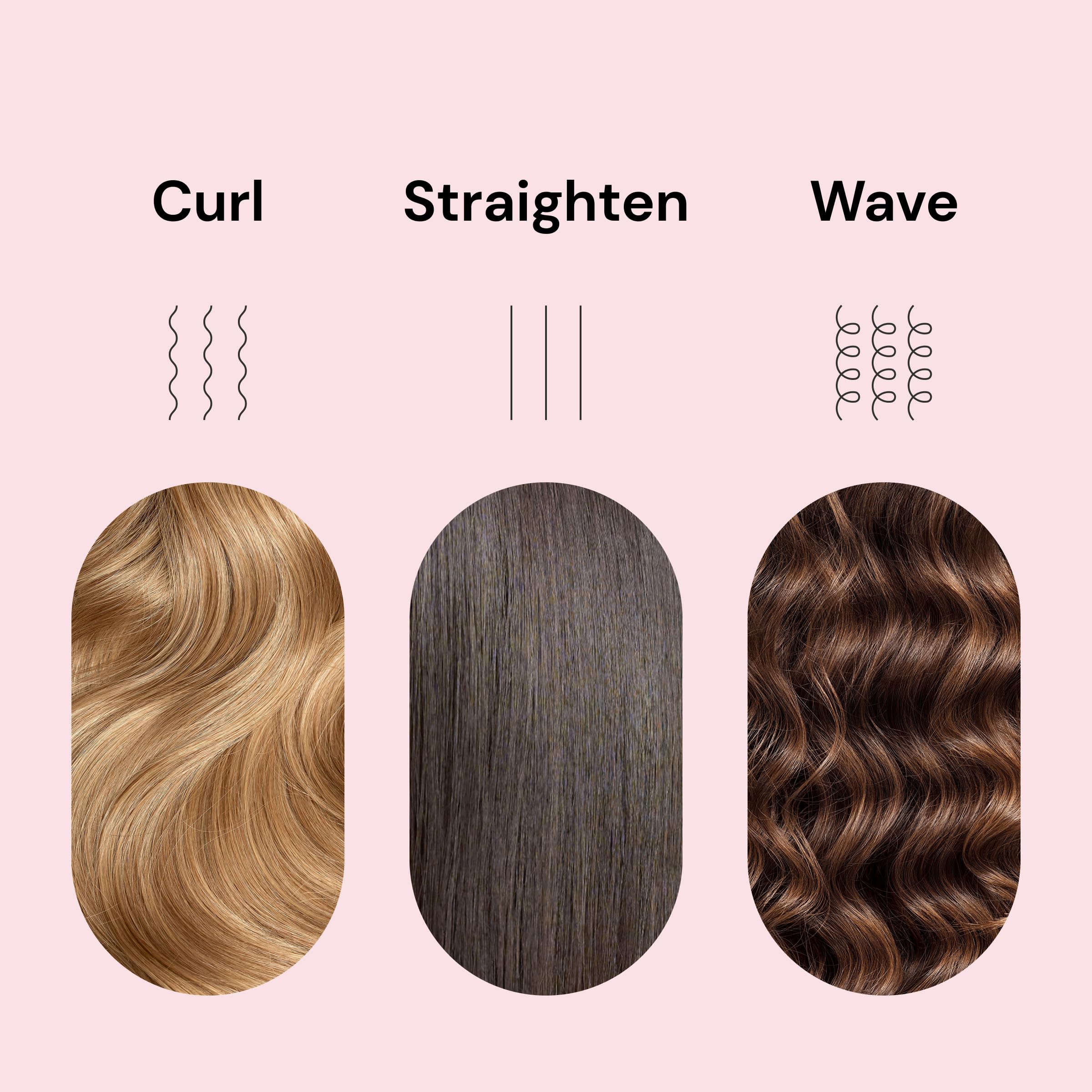 L'ANGE HAIR Le Duo Grande 360° Airflow 2 in 1 Straightener and Curler | 1 Inch Curling Wand & Titanium Flat Iron with 5.3" Plates | Hair Straightener & Curler for Long Hair (Black) - Image 7