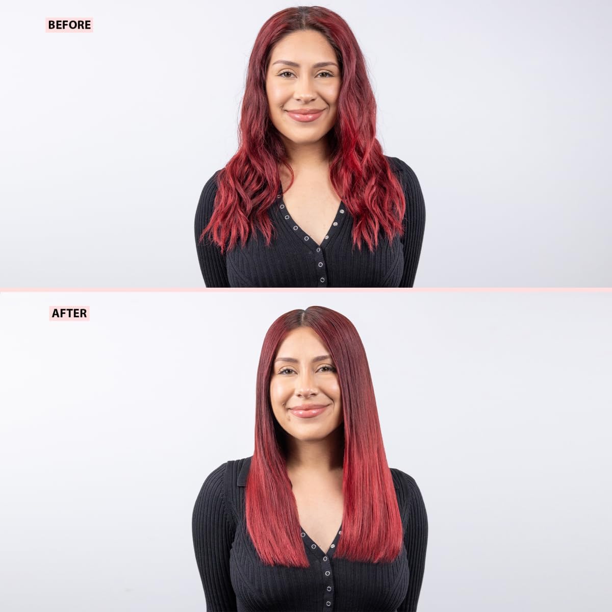 L'ANGE HAIR Le Titane Titanium Flat Iron | Hair Straightener with Curved Edges for Versatile Styling | Dual Voltage Flat Iron with Infrared Heat & Adjustable Temperature | 1" Black - Image 6