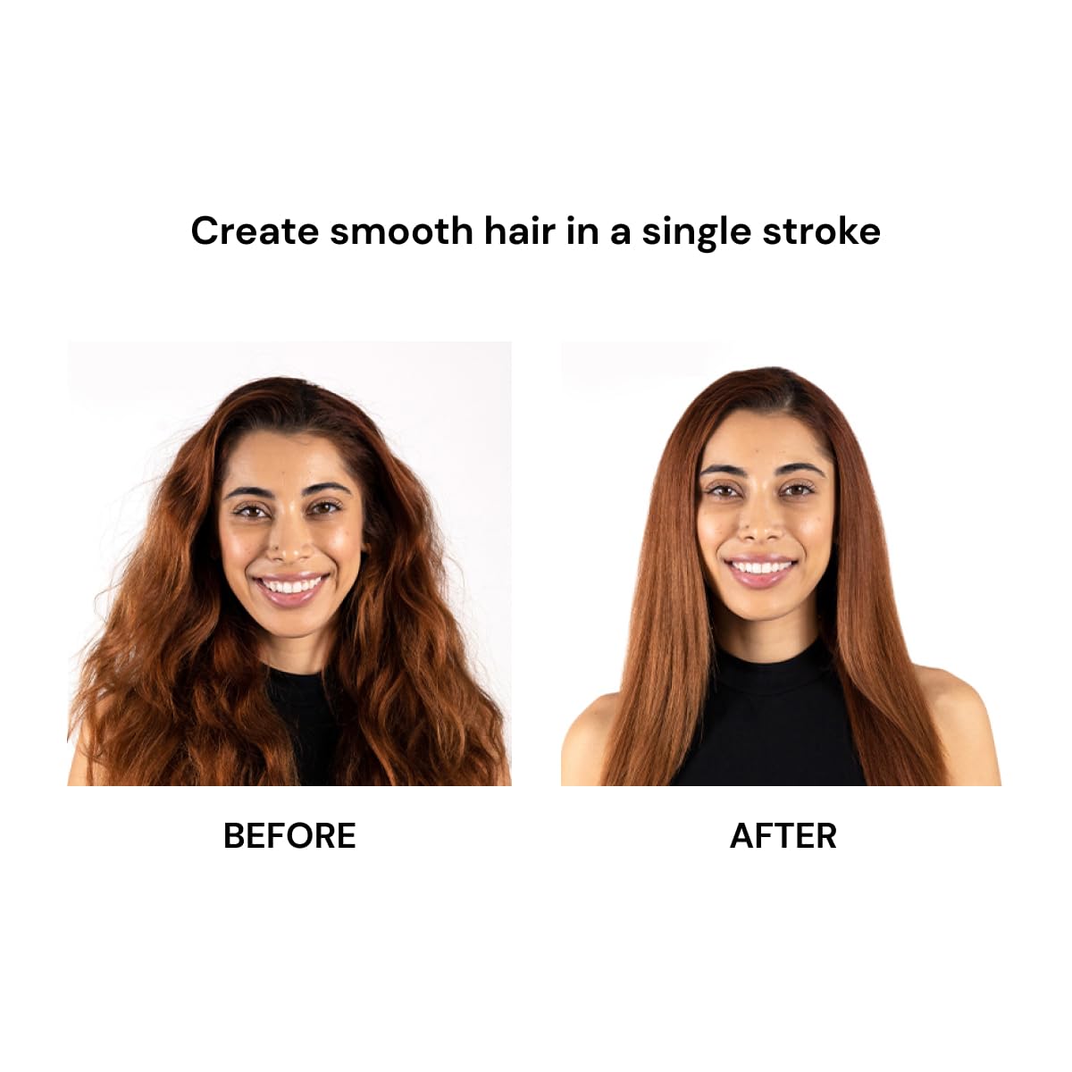 L'ANGE HAIR Le Vite Straightening Brush | Heated Hair Tool for Smoother, Frizz-Controlled Look | Dual-Voltage Hot Brush Straightener for Effortless Styling & Shine | Ceramic Standard Size (Black) - Image 4