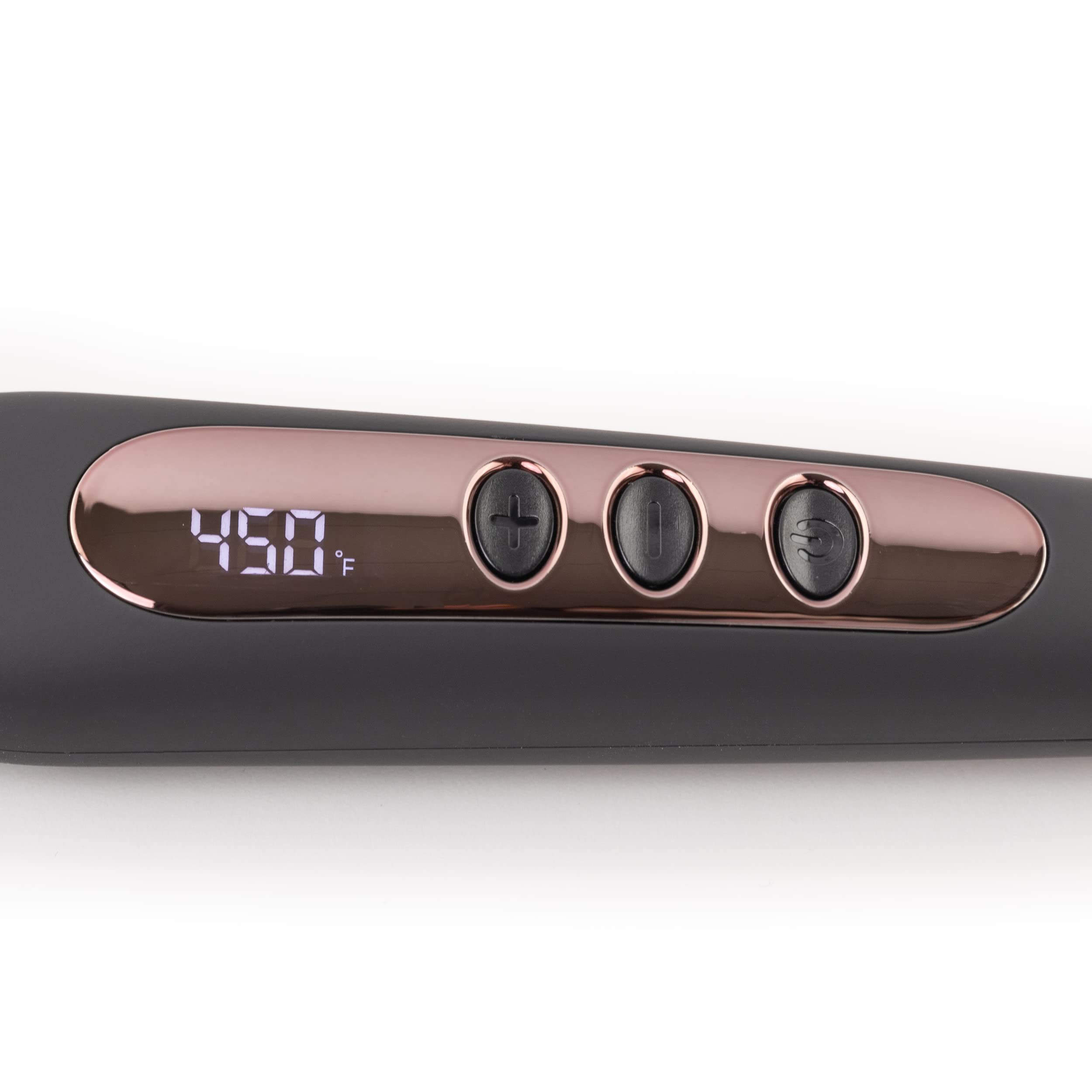 L'ANGE HAIR Le Vite Straightening Brush | Heated Hair Tool for Smoother, Frizz-Controlled Look | Dual-Voltage Hot Brush Straightener for Effortless Styling & Shine | Ceramic Standard Size (Black) - Image 5