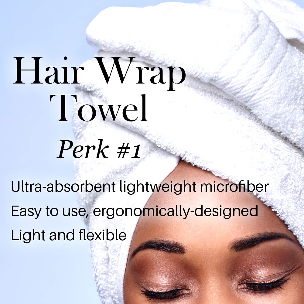 L'ANGE HAIR Microfiber Hair Wrap | Quick-Dry & Frizz-Free Towel for All Hair Types | Ideal for Sleep, Shower & More - Image 3