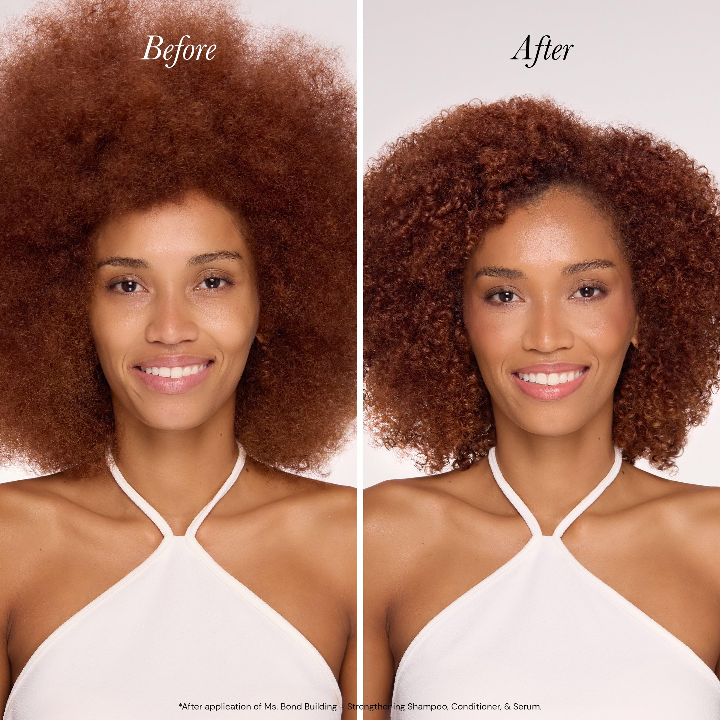 L'ANGE HAIR Ms. Bond System | Sulfate & Paraben-Free Serum, Shampoo And Conditioner Set | Bond Repair for Damaged Hair | Hydrates, Reduces Frizz, Restores Strength | 3-in-1 Bundle Pack - Image 4