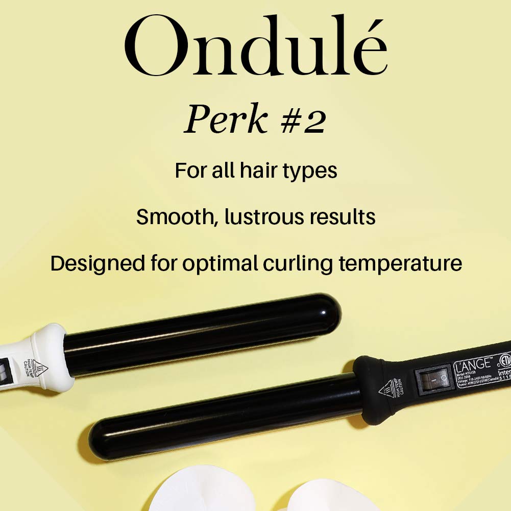 L'ANGE HAIR Ondulé 25 MM Ceramic Curling Wand | Professional Hot Tools Curling Iron 1 Inch | Salon Hair Styling Wands for Beach Waves | Best Hair Curler Wand for Frizz-Free, Lasting Curls - Image 6
