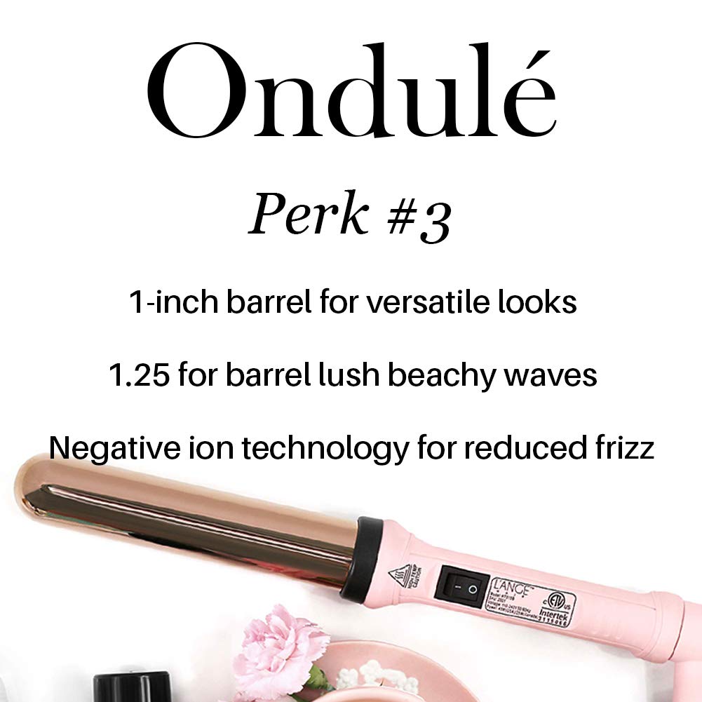 L'ANGE HAIR Ondulé 25 MM Ceramic Curling Wand | Professional Hot Tools Curling Iron 1 Inch | Salon Hair Styling Wands for Beach Waves | Best Hair Curler Wand for Frizz-Free, Lasting Curls - Image 7