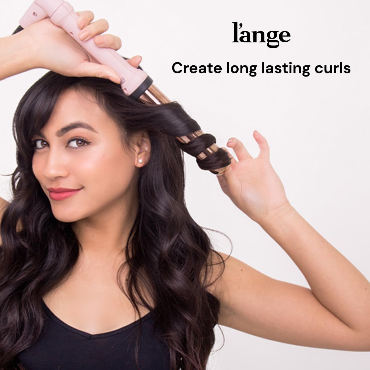 L'ANGE HAIR Ondulé 25 MM Ceramic Curling Wand | Professional Hot Tools Curling Iron 1 Inch | Salon Hair Styling Wands for Beach Waves | Best Hair Curler Wand for Frizz-Free, Lasting Curls - Image 4