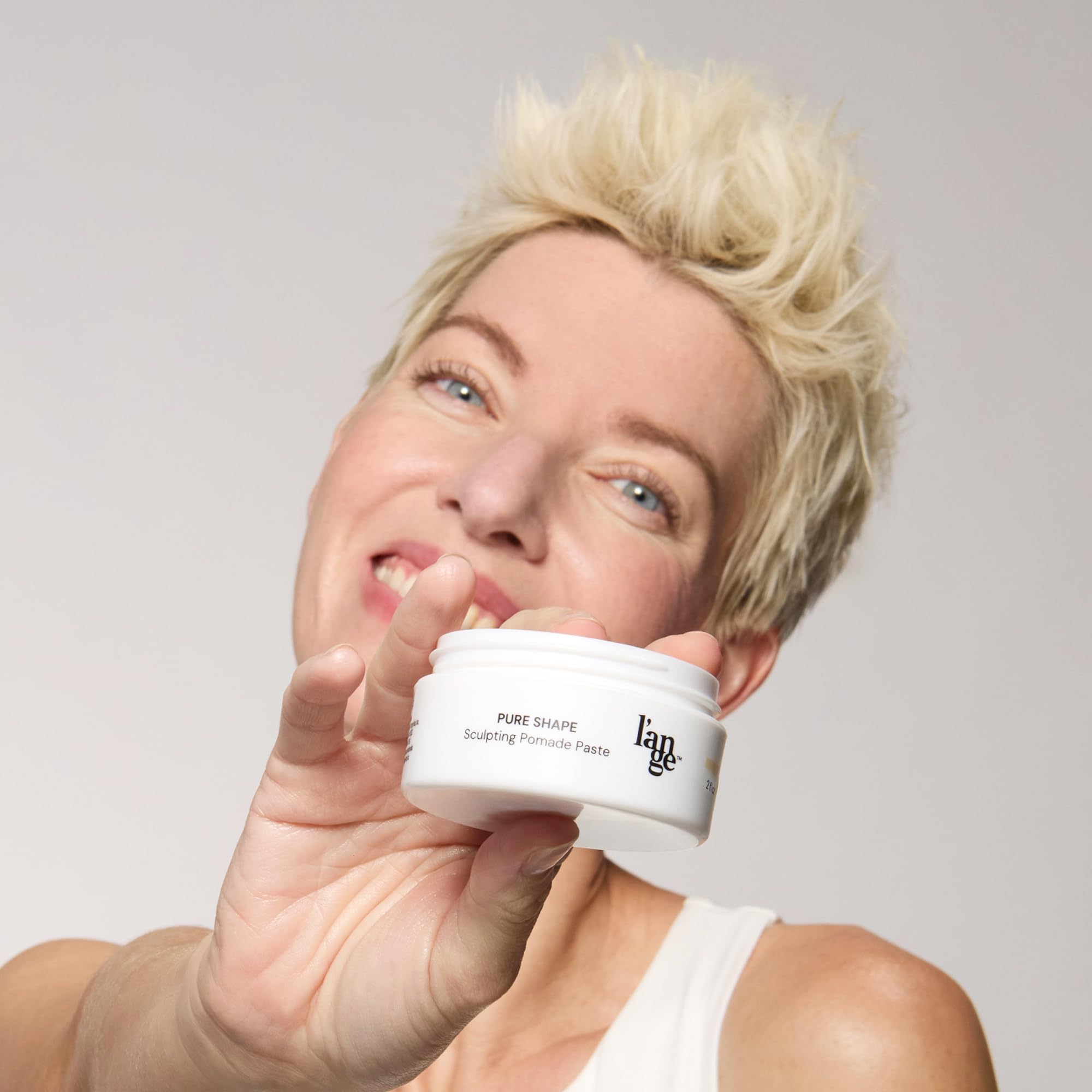 L’ANGE HAIR Pure Shape Sculpting Pomade Paste | Light Hold with Natural Matte Finish | Non-Greasy, Adds Texture, All-Day Hold & Easy Wash | Hair Pomade for Men & Women, Hair Styling Products - Image 4