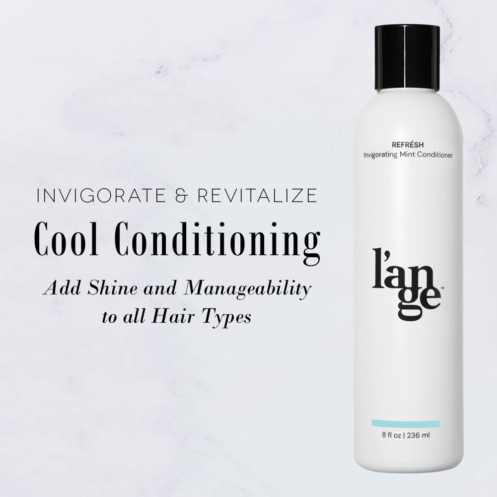 L'ANGE HAIR Refrésh Invigorating Mint Cream Hair Conditioner | Moisturizing Peppermint Paraben-free & Sulfate-Free Hair Conditioner | Boosts Shine with Weightless Hydration | Deep Conditioning - Image 3