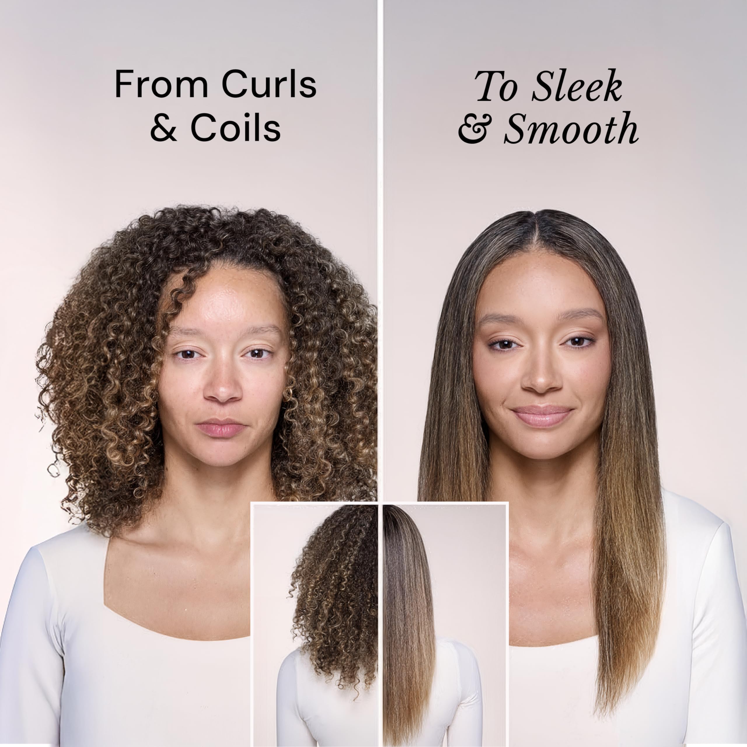 L'ANGE HAIR Smooth It 2-in-1 Hair Straightener Brush with Digital Temperature Dial Up to 450°F | Frizz Control Straightening Comb | Quick Styling Hot Brush for All Hair Types | Auto Shut-Off | Black - Image 4