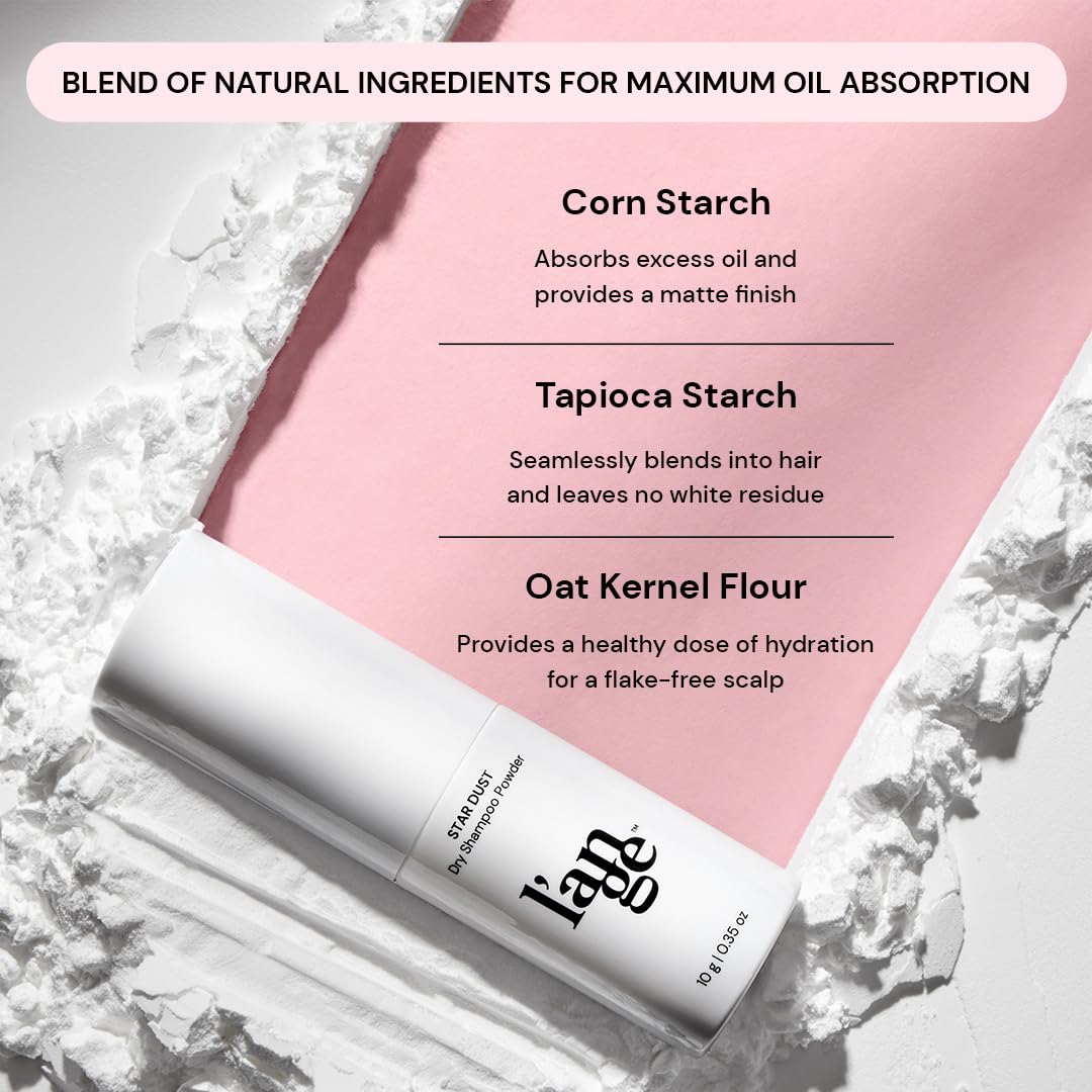 L'ANGE HAIR Star Dust Dry Shampoo Powder | Volumizing Travel Size Dry Shampoo for Women & Men | Helps Refresh Hair Between Washes | Doesn’t Leave Residue | Alcohol Free, Sulfate Free, Paraben Free - Image 3