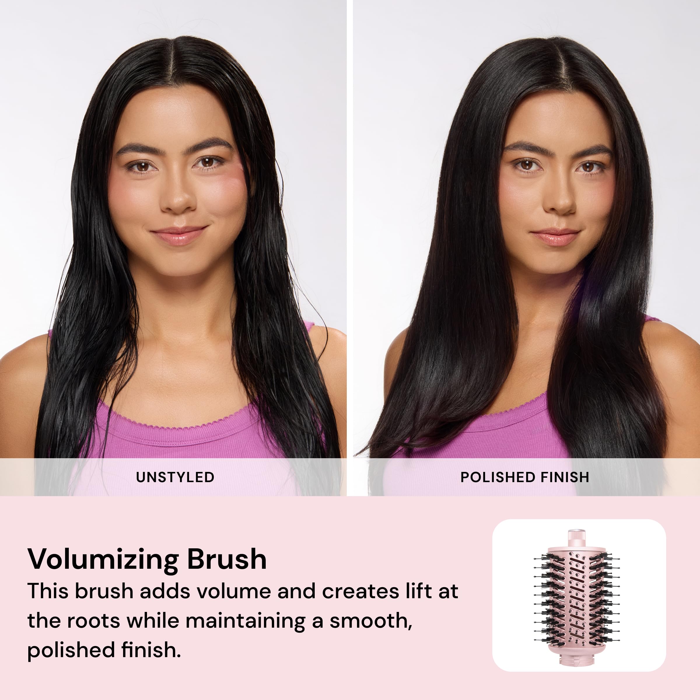 L'ANGE HAIR TurboStyle All-in-One Air Styling & Drying System | 5-in-1 Attachments with Auto-Wrap Curlers & Volumizing Brush | Fast-Drying Brushless Motor Dryer | Dual Voltage | All Hair Types (Black) - Image 8