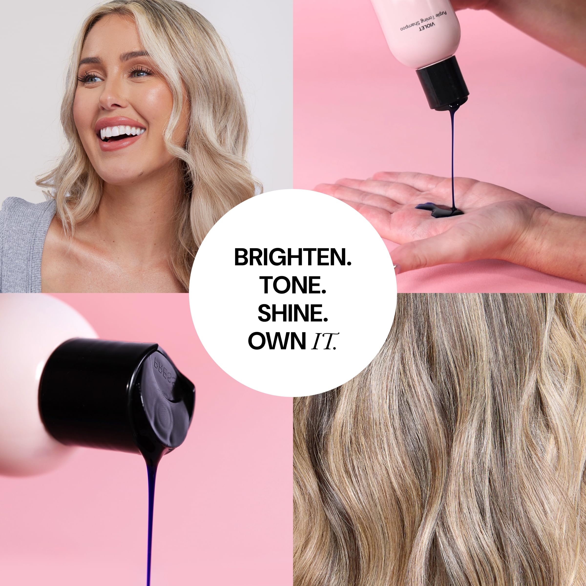 L'ANGE HAIR Violet Purple Toning Shampoo | Restores Hair Color | Tone Correcting Shampoo | Removes Yellow, Orange and Brassy Tone | UV Protection Shampoos | All Hair Types - Image 5